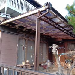 あま市A様邸　ポリカ張替え工事